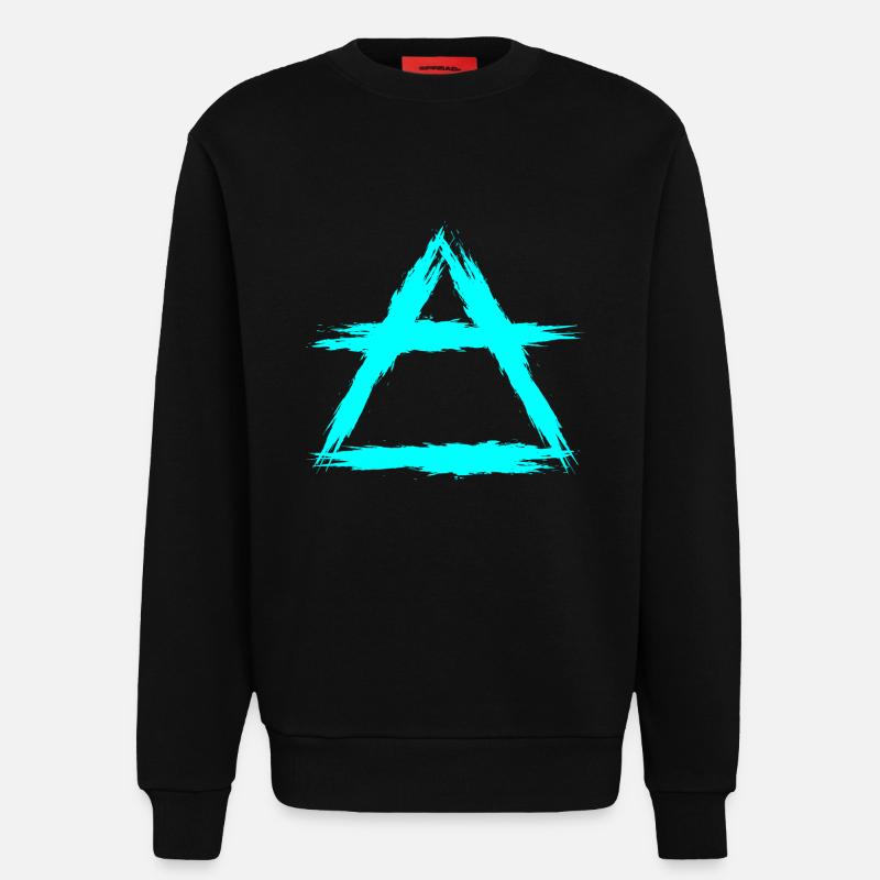 Element Symbol Luft - Sweatshirt - made by SPREAD  - SOLID BLACK