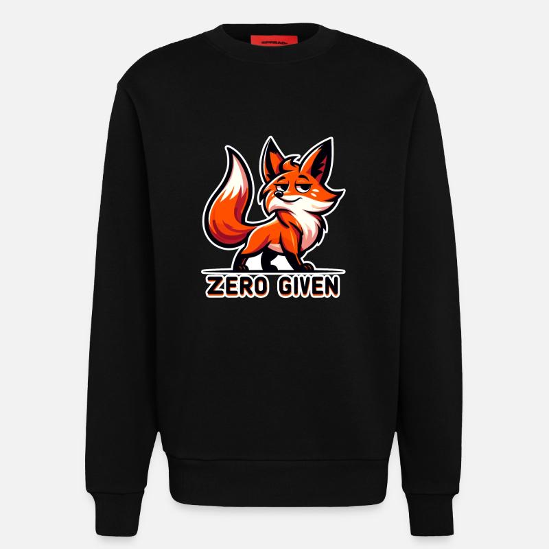 Zero Given - Fuchs Illustration - Sweatshirt - made by SPREAD  - SOLID BLACK