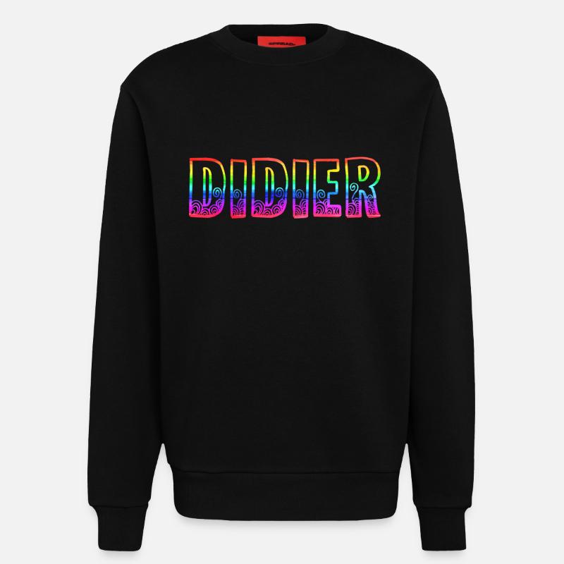 didier rs regenbogen - Sweatshirt - made by SPREAD  - SOLID BLACK