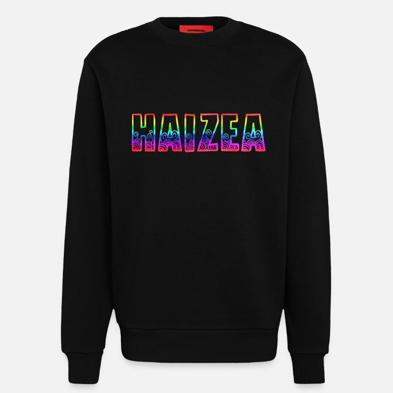 haizea rs regenbogen - Sweatshirt - made by SPREAD - SOLID BLACK