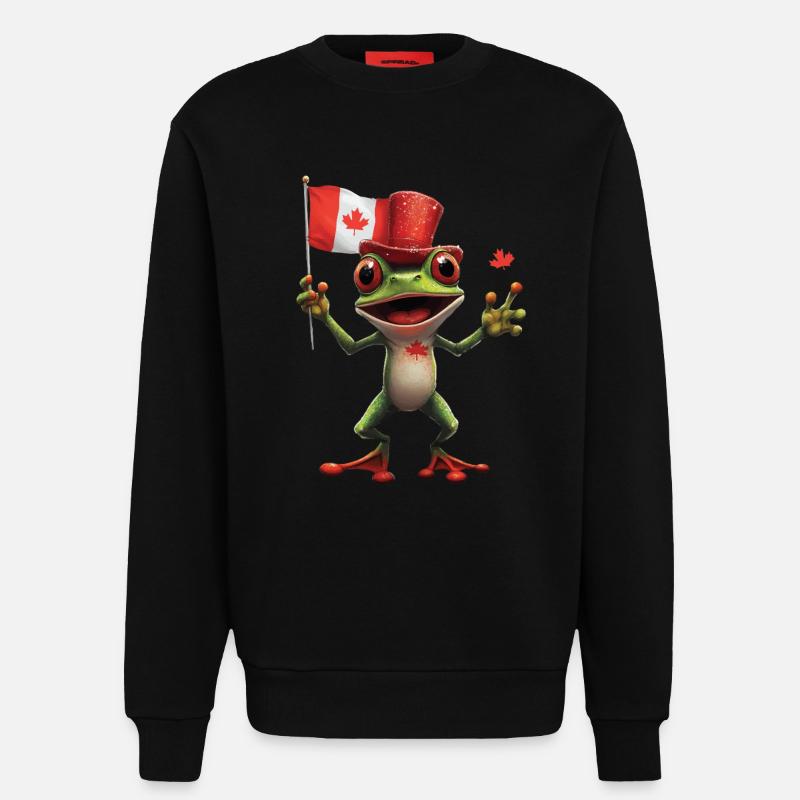Frosch - Sweatshirt - made by SPREAD  - SOLID BLACK