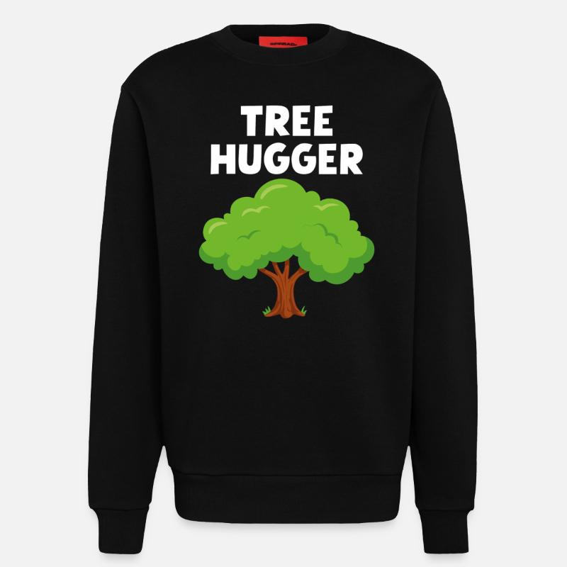 Baum-Umarmer - Sweatshirt - made by SPREAD  - SOLID BLACK