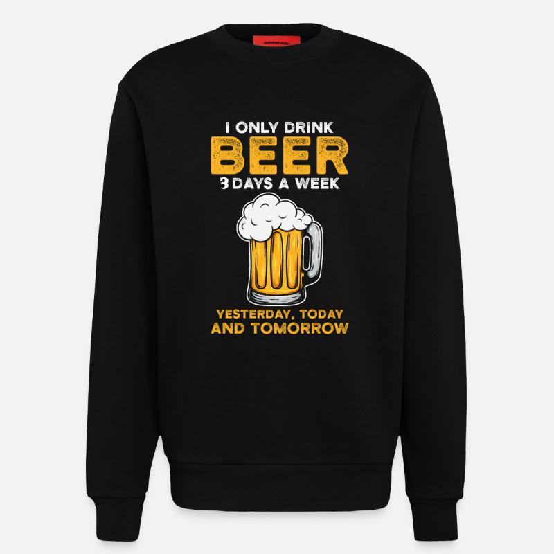 Bier - Sweatshirt - made by SPREAD  - SOLID BLACK