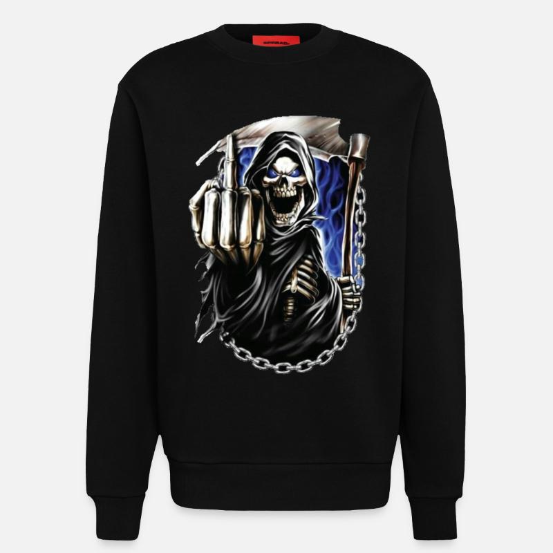 Reaper - Sweatshirt - made by SPREAD  - SOLID BLACK