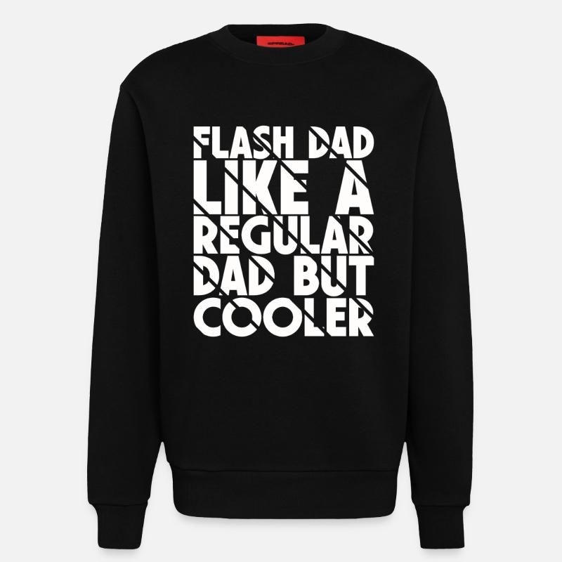 Bouldering Flash Papa Boulderer - Sweatshirt - made by SPREAD  - SOLID BLACK