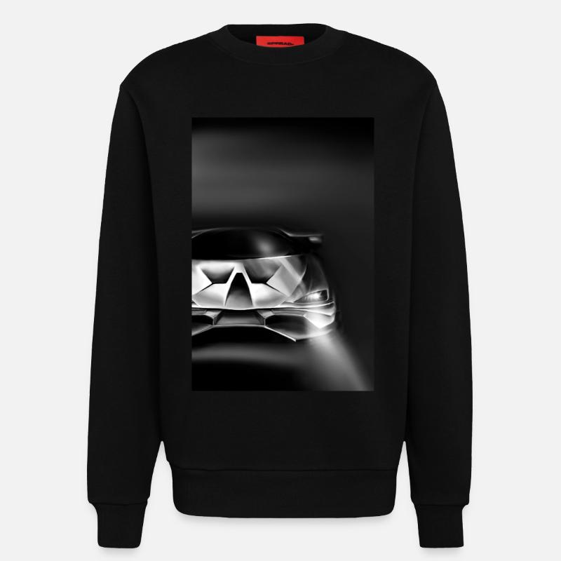 Auto schwarz - Sweatshirt - made by SPREAD  - SOLID BLACK