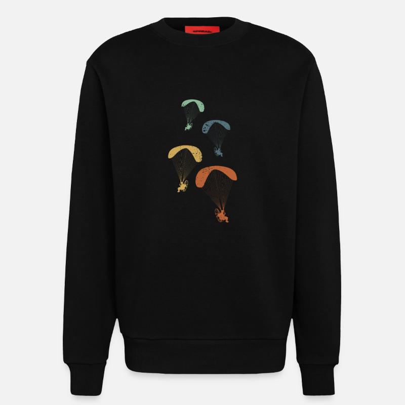 Paramotor Pilot Paramotoring - Sweatshirt - made by SPREAD  - SOLID BLACK