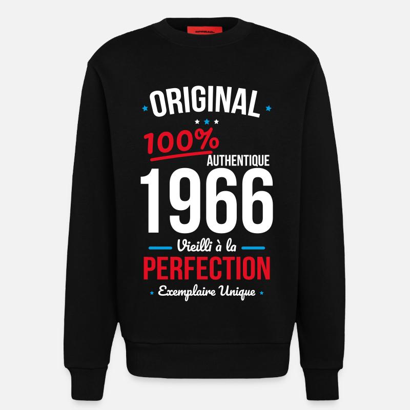 1966 – Original – Unique copy - Sweatshirt - made by SPREAD  - SOLID BLACK