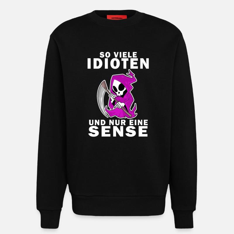 Sensenmann Dame - Sweatshirt - made by SPREAD  - SOLID BLACK