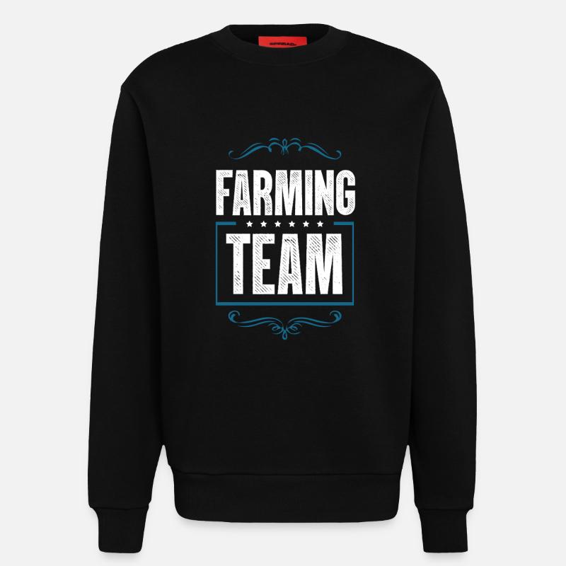 Farming Team - Sweatshirt - made by SPREAD  - SOLID BLACK