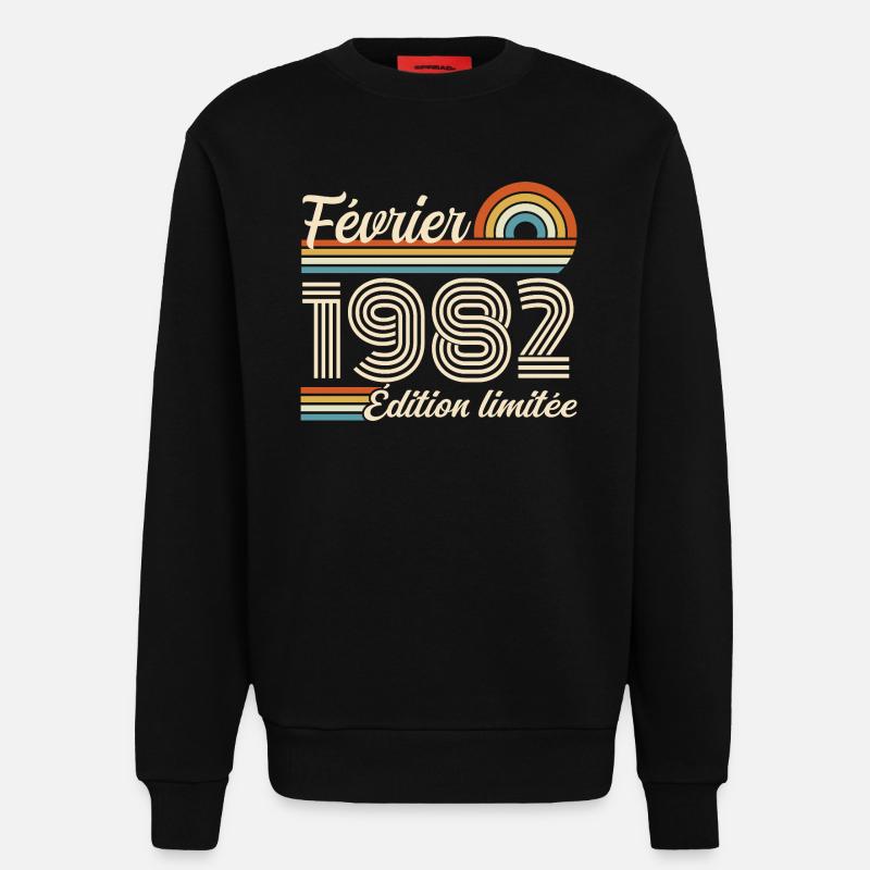 Februar 1982 - Sweatshirt - made by SPREAD - SOLID BLACK