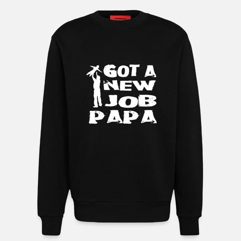 Elternzeit papa - Sweatshirt - made by SPREAD  - SOLID BLACK