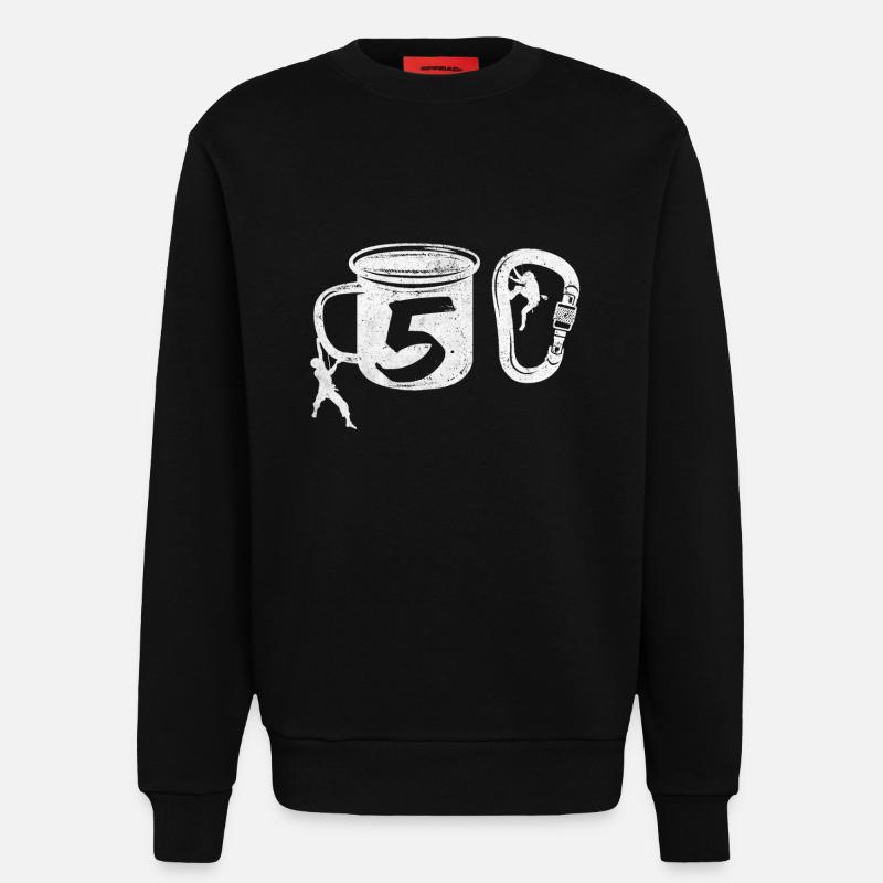 Klettern 50 - Sweatshirt - made by SPREAD  - SOLID BLACK