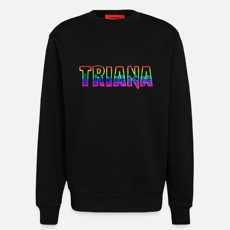 triana rs regenbogen - Sweatshirt - made by SPREAD  - SOLID BLACK