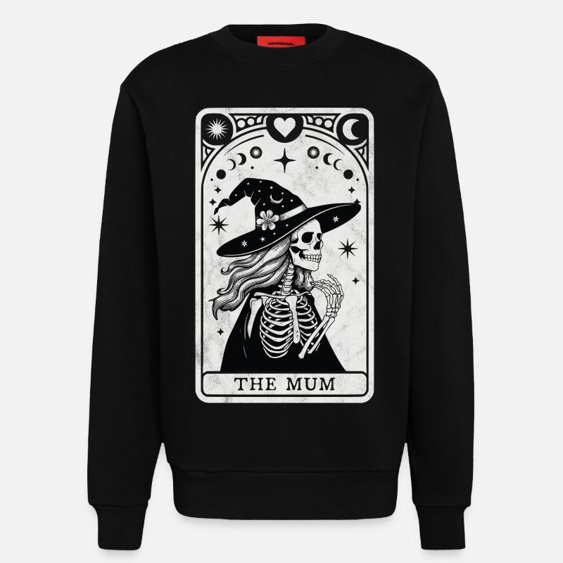 Tarot-Mutter - Sweatshirt - made by SPREAD - SOLID BLACK