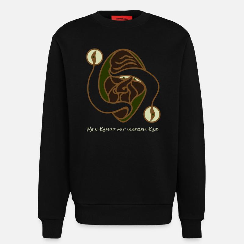 Kampf Mit Innerem Kind - Sweatshirt - made by SPREAD - SOLID BLACK