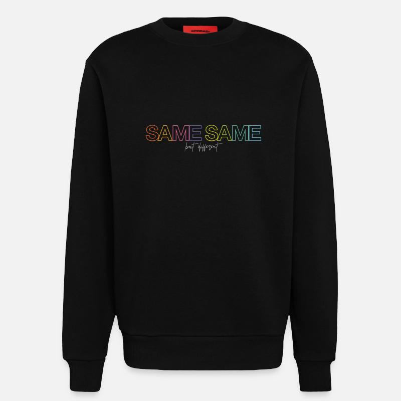 Same Same But Different - Sweatshirt - made by SPREAD  - SOLID BLACK