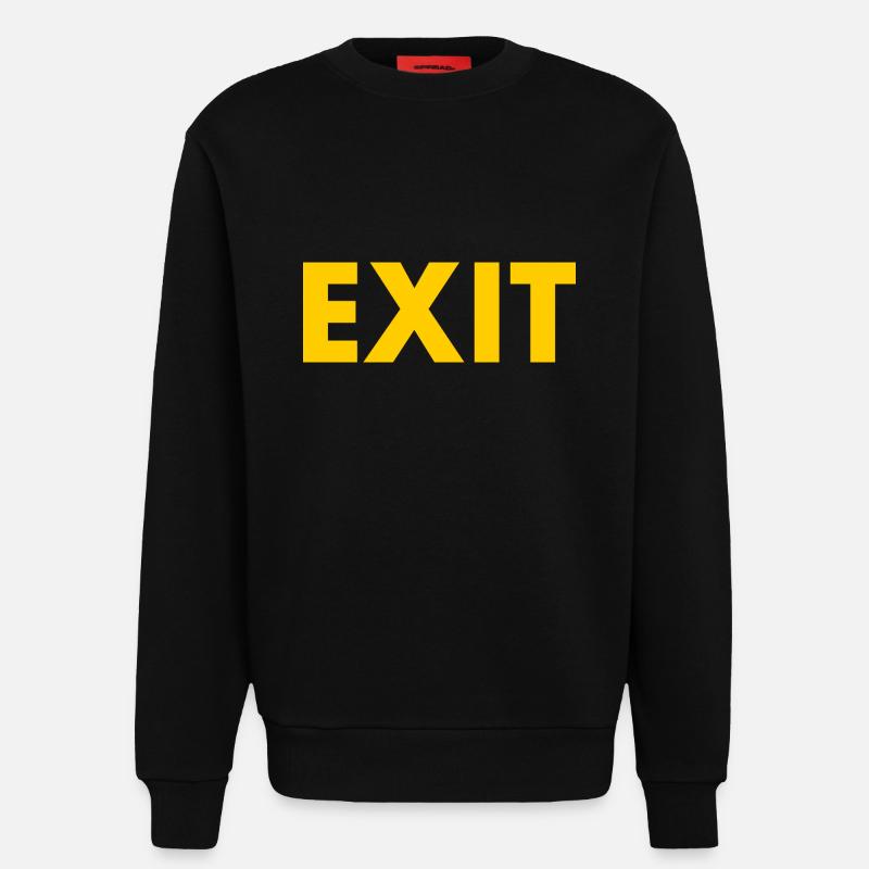 Exit - Sweat bio décontracté fabriqué en UE - SOLID BLACK