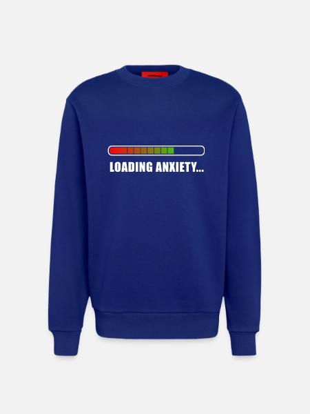 Loading Anxiety... - Sweatshirt - made by SPREAD - SOLID BLACK