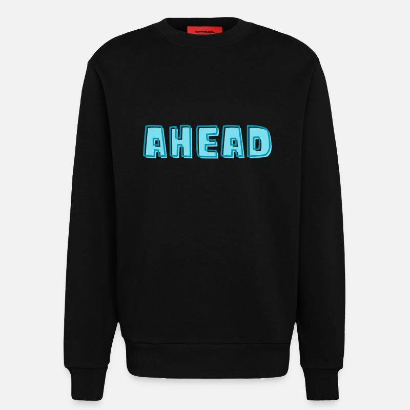 Devant - Sweat bio décontracté fabriqué en UE - SOLID BLACK