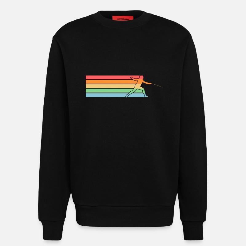 Fechter Fechten - Sweatshirt - made by SPREAD  - SOLID BLACK
