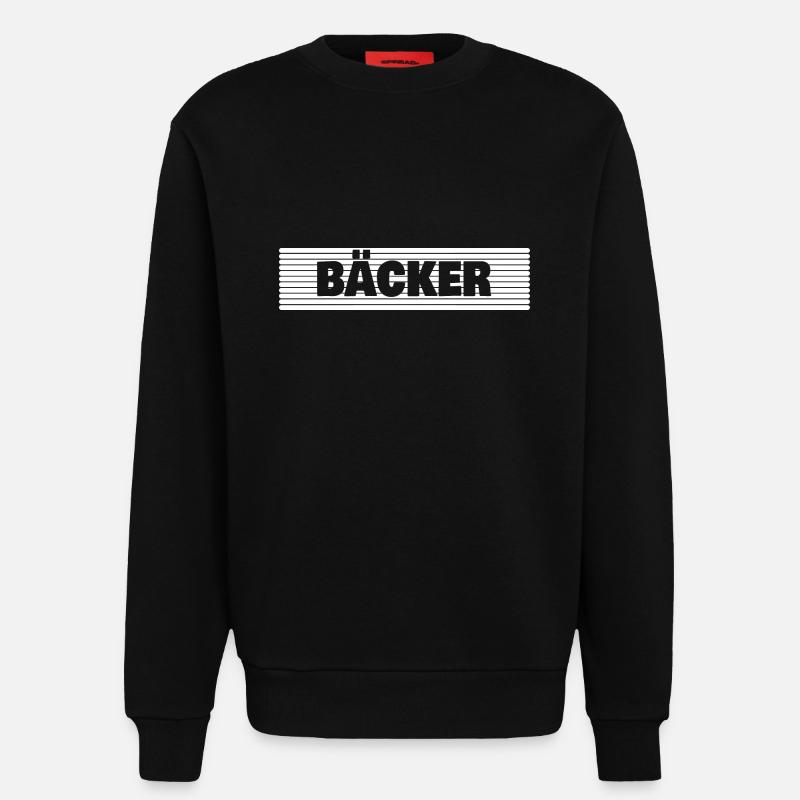 Gift for Baker - Sweatshirt - made by SPREAD - SOLID BLACK