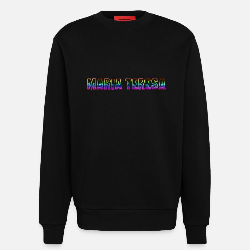 maria teresa rs regenbogen - Sweatshirt - made by SPREAD  - SOLID BLACK