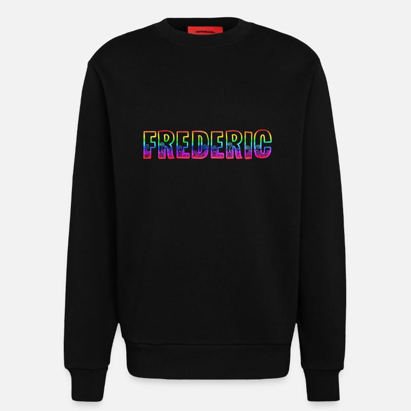 frederic rs regenbogen - Sweatshirt - made by SPREAD  - SOLID BLACK