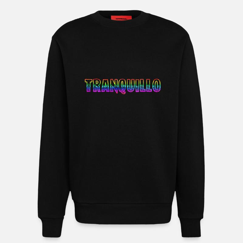 tranquillo rs rainbow - Sweatshirt - made by SPREAD - SOLID BLACK
