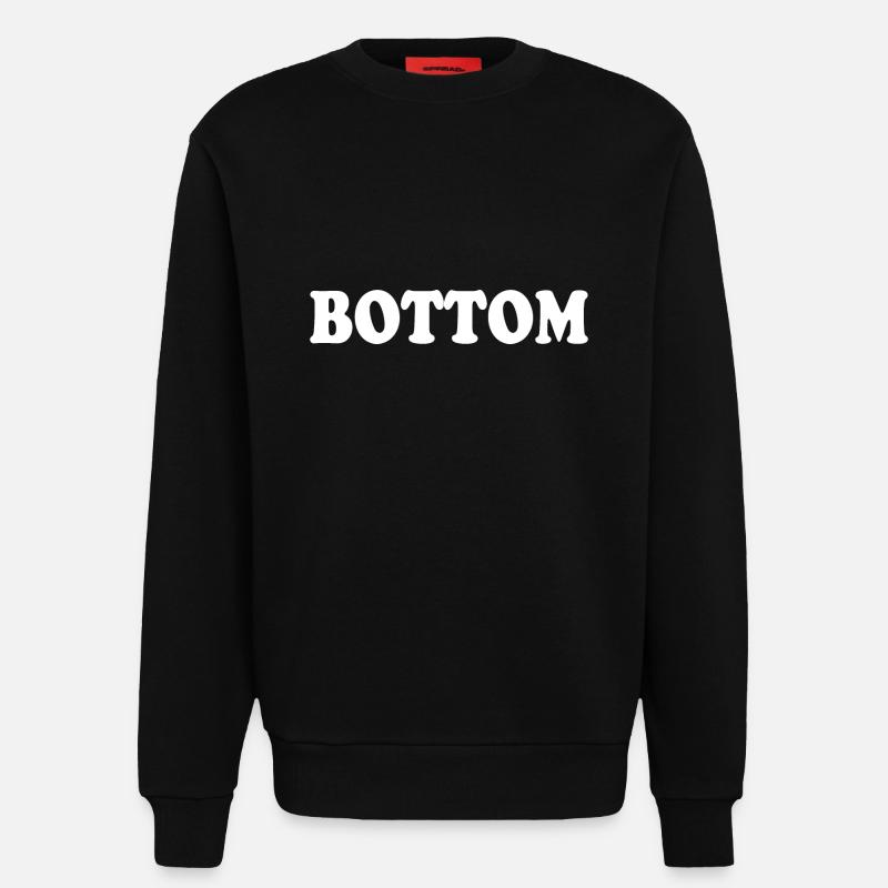 Bottom - Sweat bio décontracté fabriqué en UE - SOLID BLACK