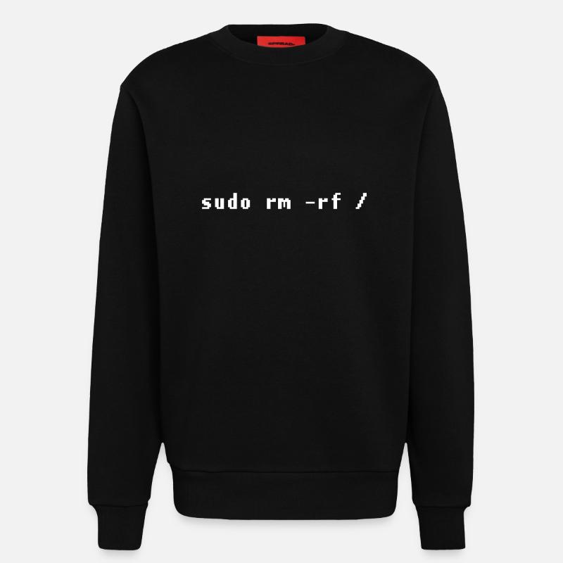 Funny Linux Admin Design - Sweatshirt - made by SPREAD - SOLID BLACK
