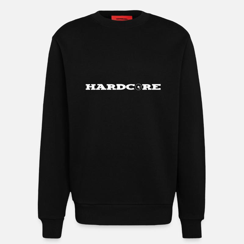hard-core8 - Sweatshirt - made by SPREAD  - SOLID BLACK