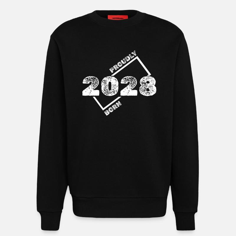 Geschenkidee 2028 - Sweatshirt - made by SPREAD  - SOLID BLACK