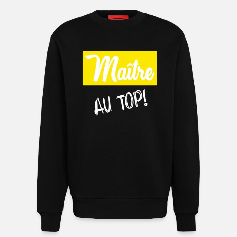 MASTER. MASTER. HUMOR - Sweatshirt - made by SPREAD - SOLID BLACK