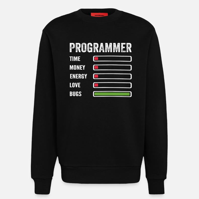 développeur humour programmeur codeur code - Sweat bio décontracté fabriqué en UE - SOLID BLACK