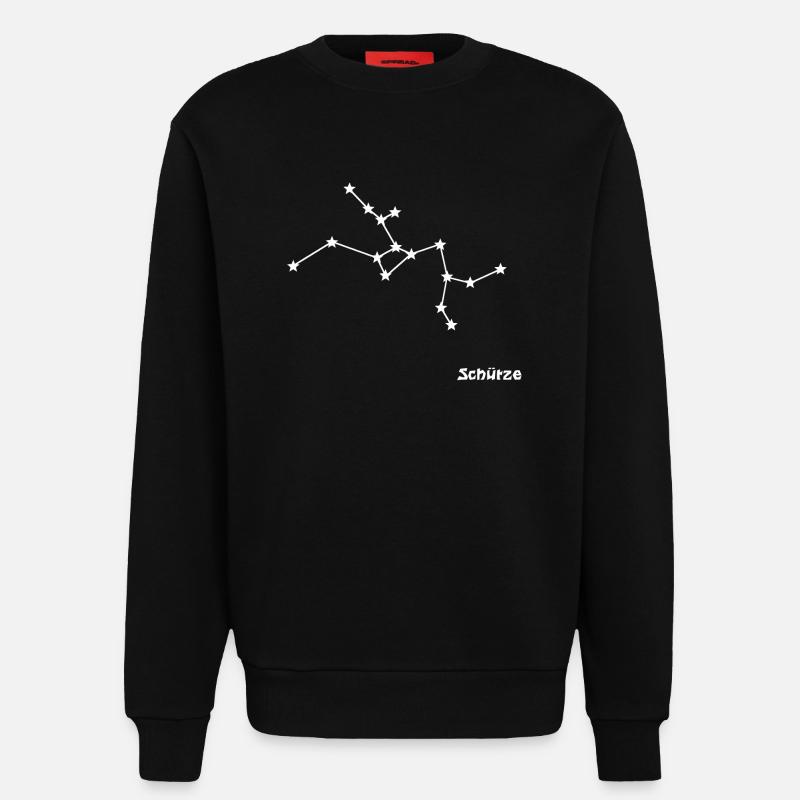 Sternzeichen Schütze - Sweatshirt - made by SPREAD - SOLID BLACK