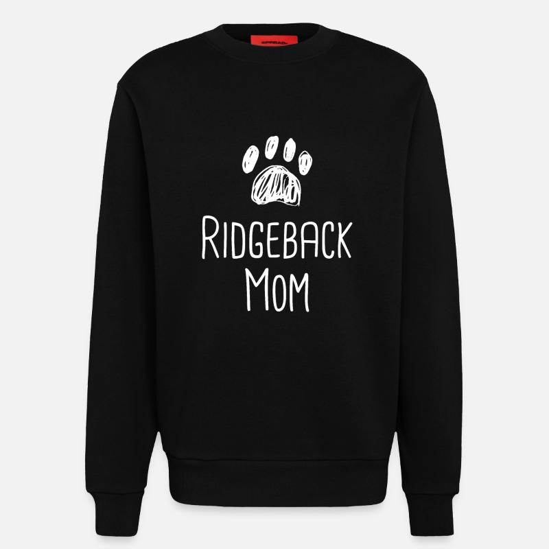 Rhodesian Ridgeback Hund Rhodesian Ridgebacks - Sweatshirt - made by SPREAD  - SOLID BLACK