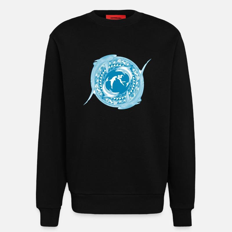 Tochter von Poseidon - Sweatshirt - made by SPREAD  - SOLID BLACK