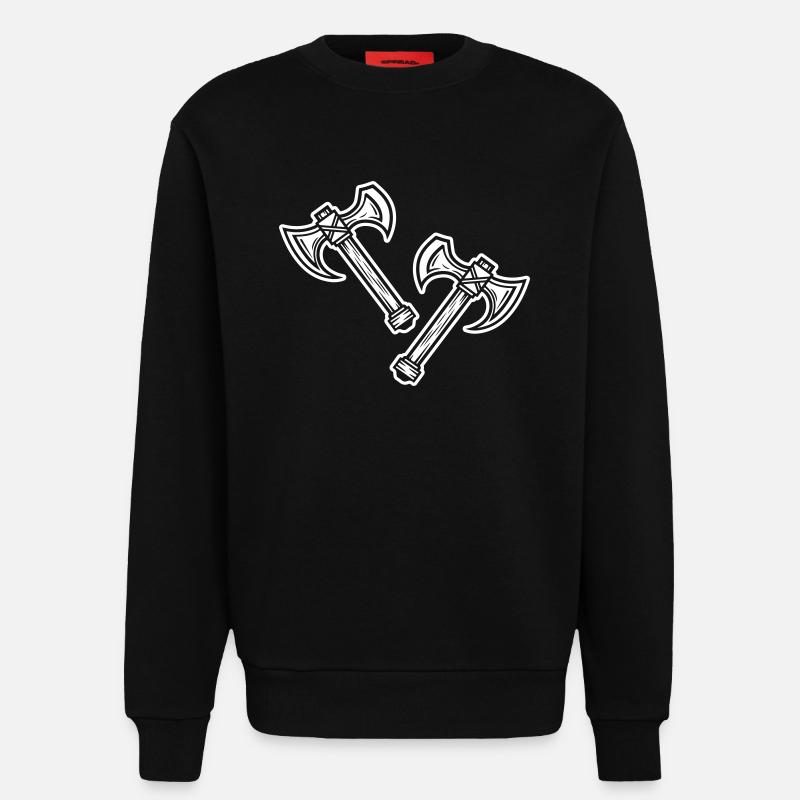 Axt Element - Sweatshirt - made by SPREAD  - SOLID BLACK