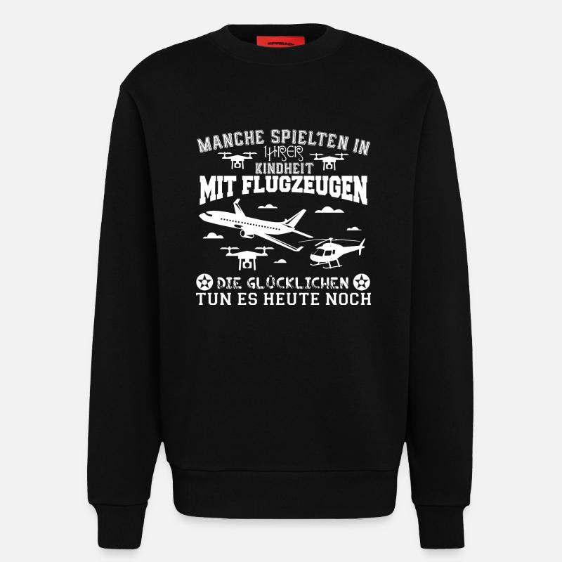 Modellbauer - Sweatshirt - made by SPREAD  - SOLID BLACK