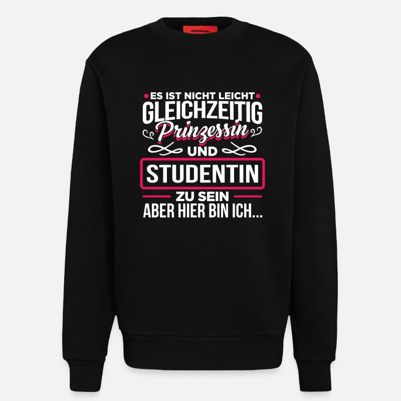 STUDENTIN - Prinzessin - Sweatshirt - made by SPREAD  - SOLID BLACK