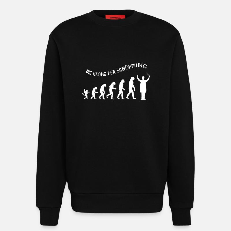 Dirigent Schöpfungskrone - Sweatshirt - made by SPREAD  - SOLID BLACK