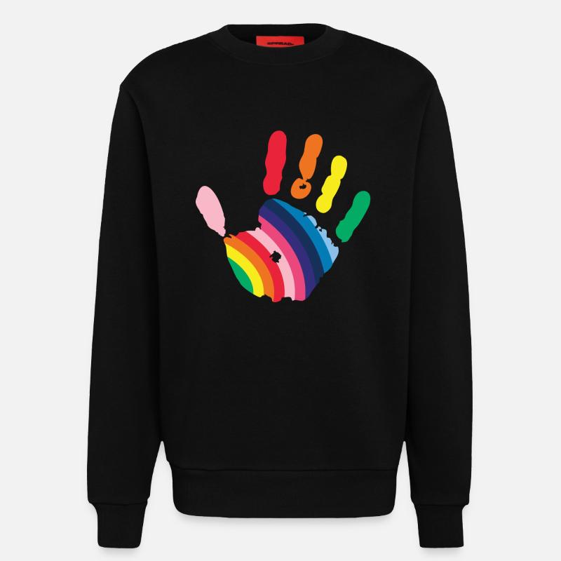 Hand - Sweatshirt - made by SPREAD  - SOLID BLACK