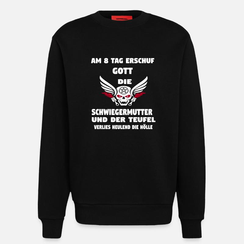 Schwiegermutte - Sweatshirt - made by SPREAD  - SOLID BLACK