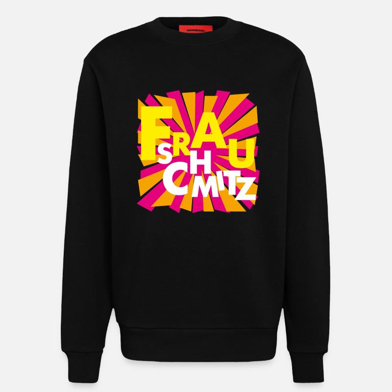Frau Schmitz - Sweatshirt - made by SPREAD  - SOLID BLACK