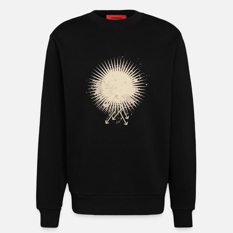 Vector background de - Sweatshirt - made by SPREAD  - SOLID BLACK