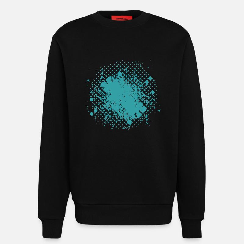 Vector background de - Sweatshirt - made by SPREAD  - SOLID BLACK