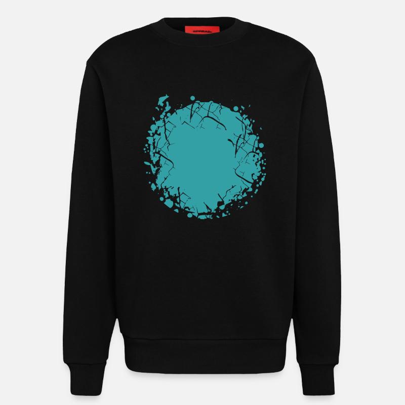 Vector background eu - Sweatshirt - made by SPREAD  - SOLID BLACK
