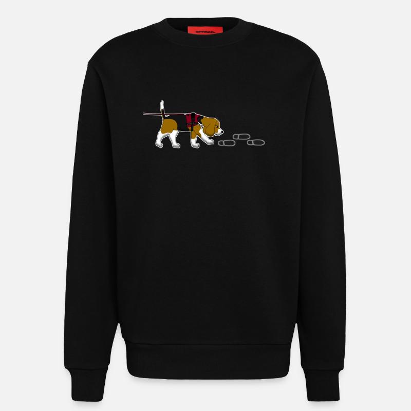 Mantrailing Beagle - Sweatshirt - made by SPREAD  - SOLID BLACK
