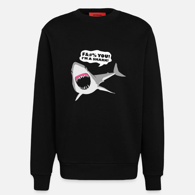 Ich bin ein Hai! - Sweatshirt - made by SPREAD  - SOLID BLACK